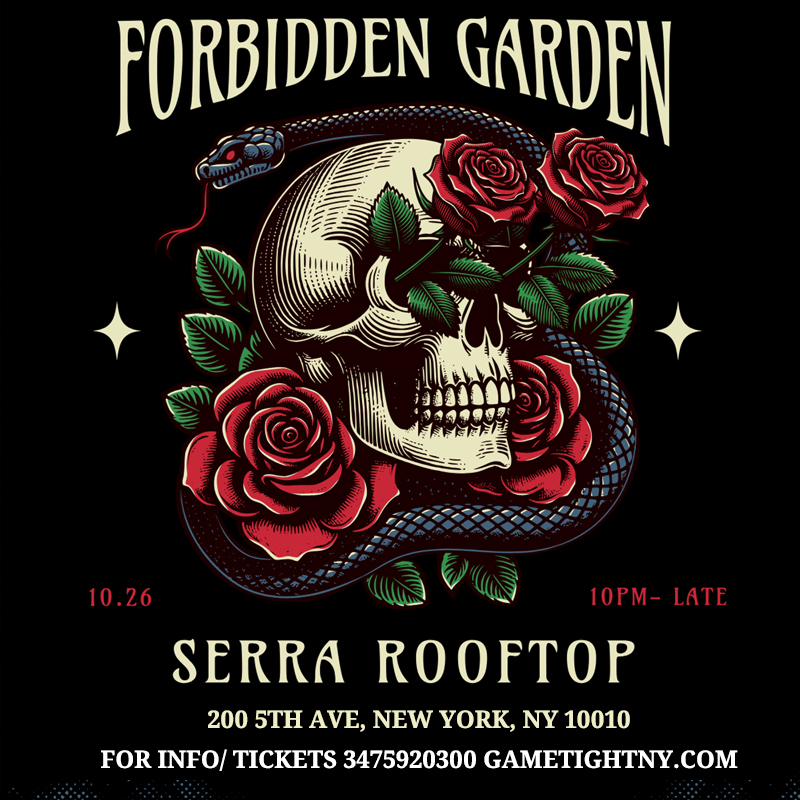 Serra Rooftop Forbidden Garden Halloween party 2024