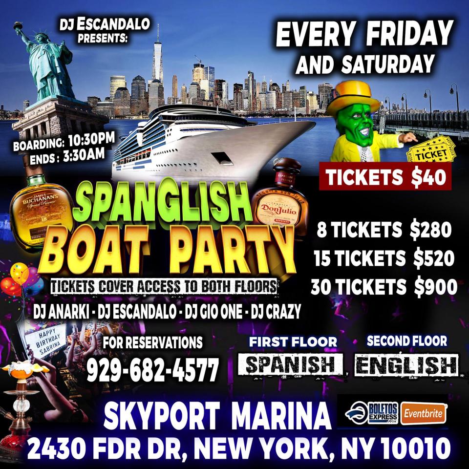 SPANGLISH BOAT PARTY