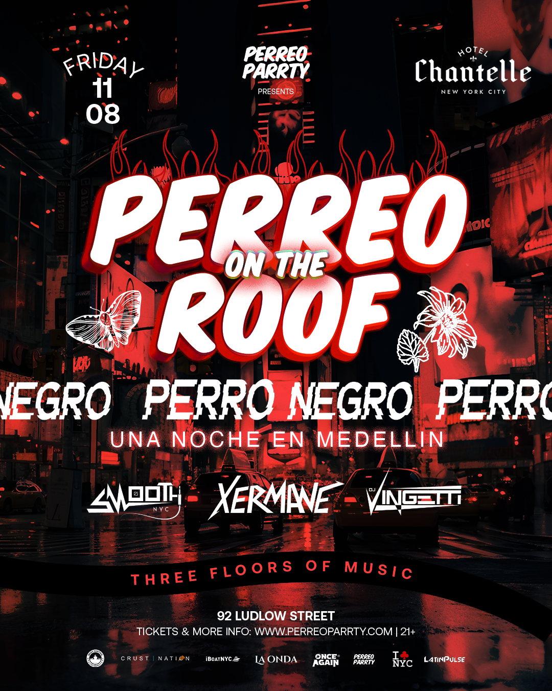 PERREO on the ROOF - Perro Negro Un Noche En Medellin - Latin & Reggaeton