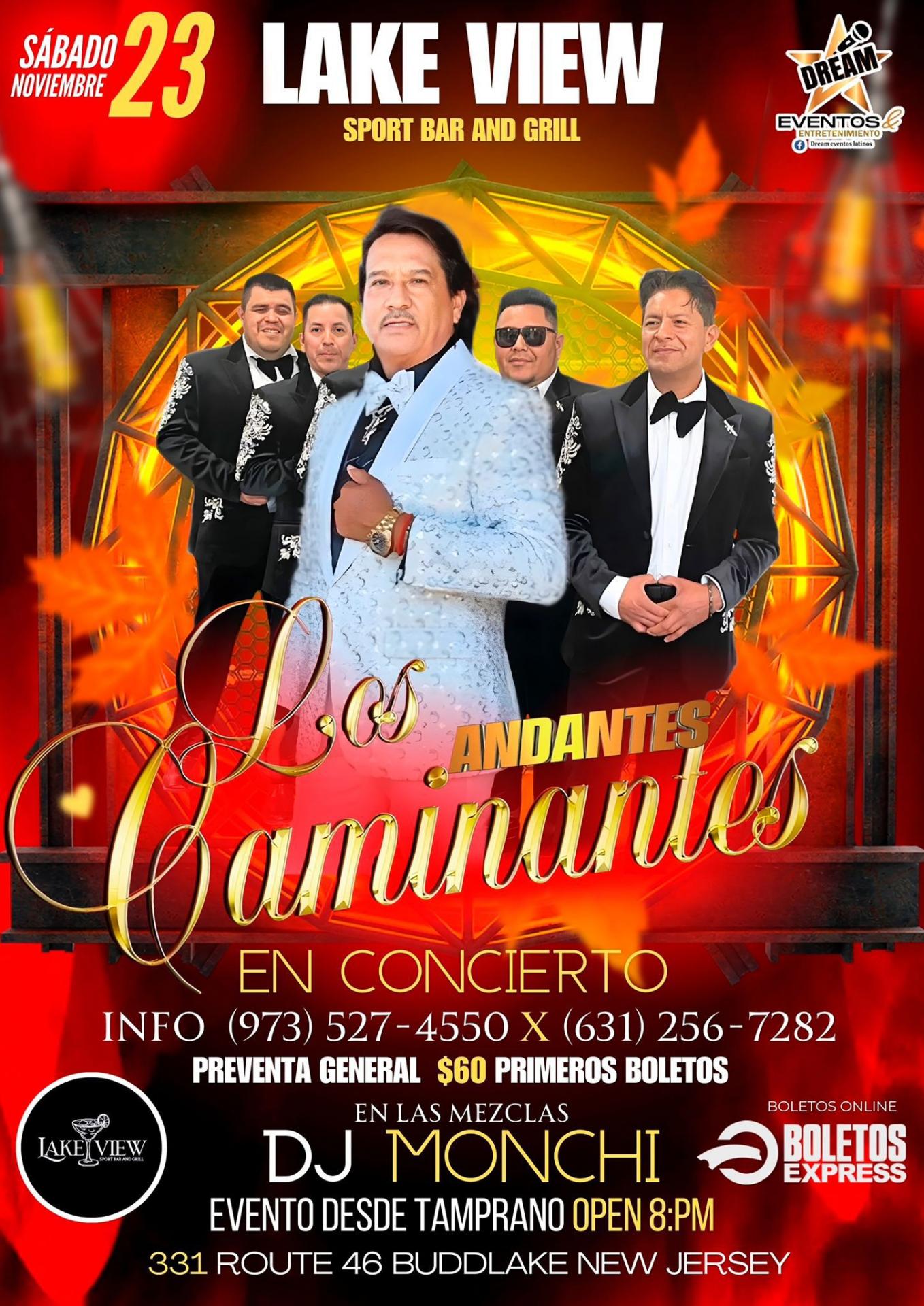 Los Caminantes Andantes Live???? en Concierto / Sabado 23 Nov en LakeVew Sport Bar / Budd Lake NY