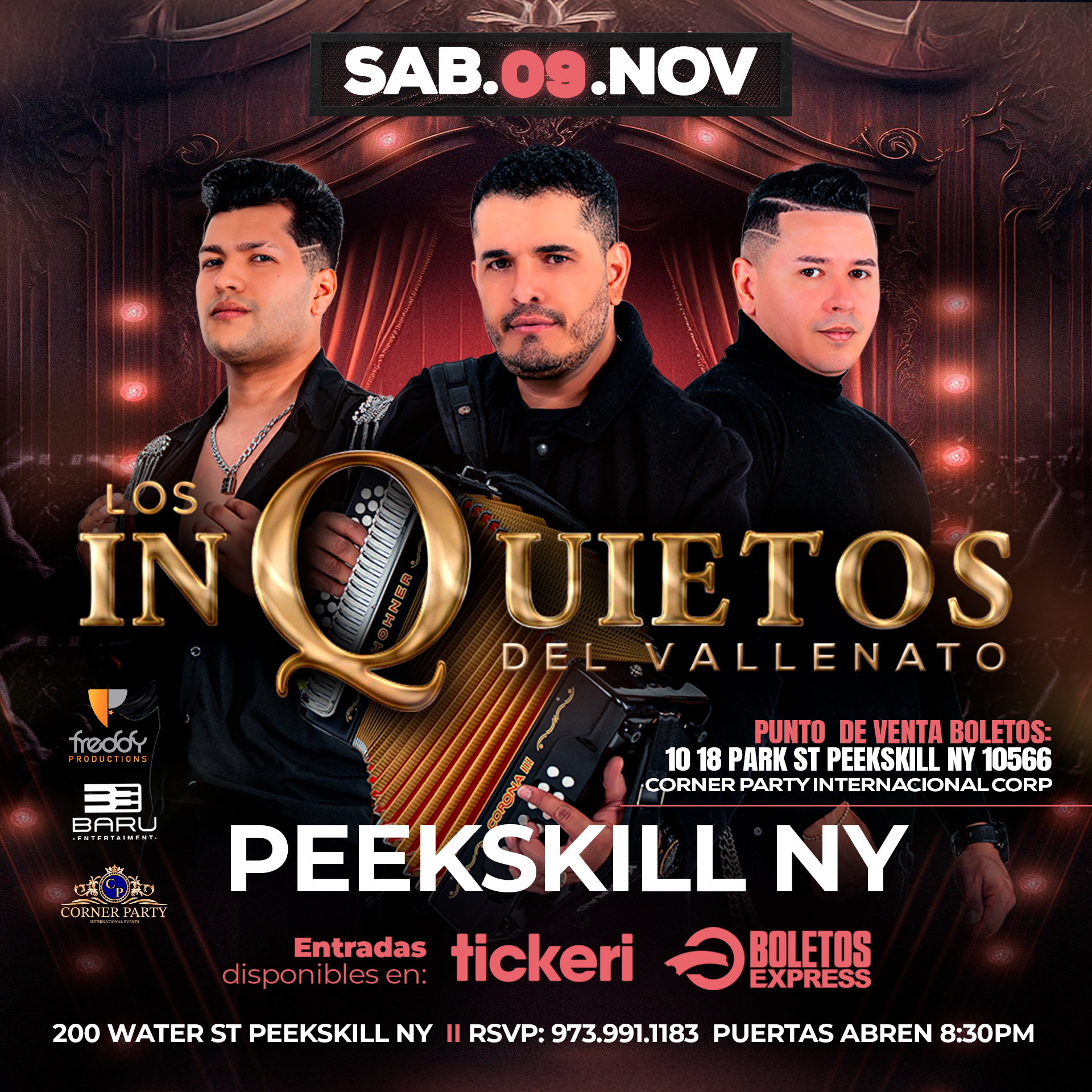 Los Inquietos del Vallenato en Peekskill l NY