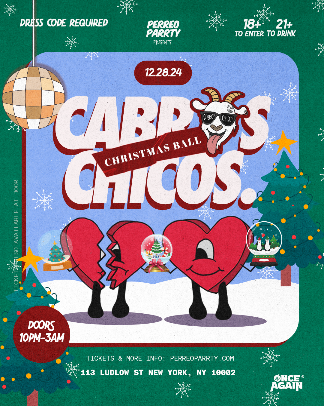 Cabros Chicos - The Christmas Ball - 18+ Latin & Reggaeton Dance Party